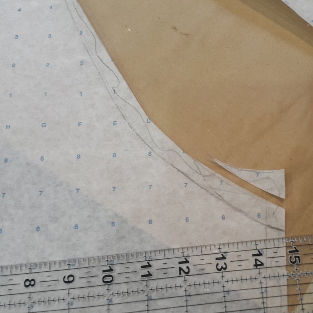 Adjustment Made to Stage 3 Paper Pattern