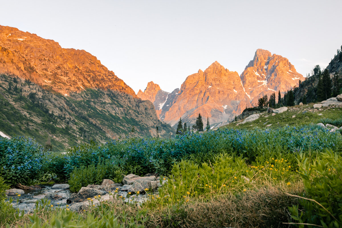 Cascade Canyon and Lake Solitude in Grand Teton National Park, Wyoming