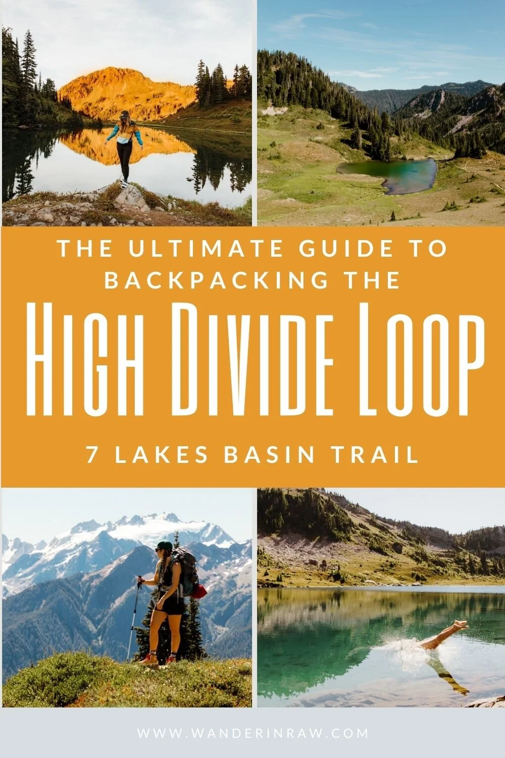 High Divide Loop Map The Ultimate Guide to Backpacking the High Divide Loop (Seven Lakes ...