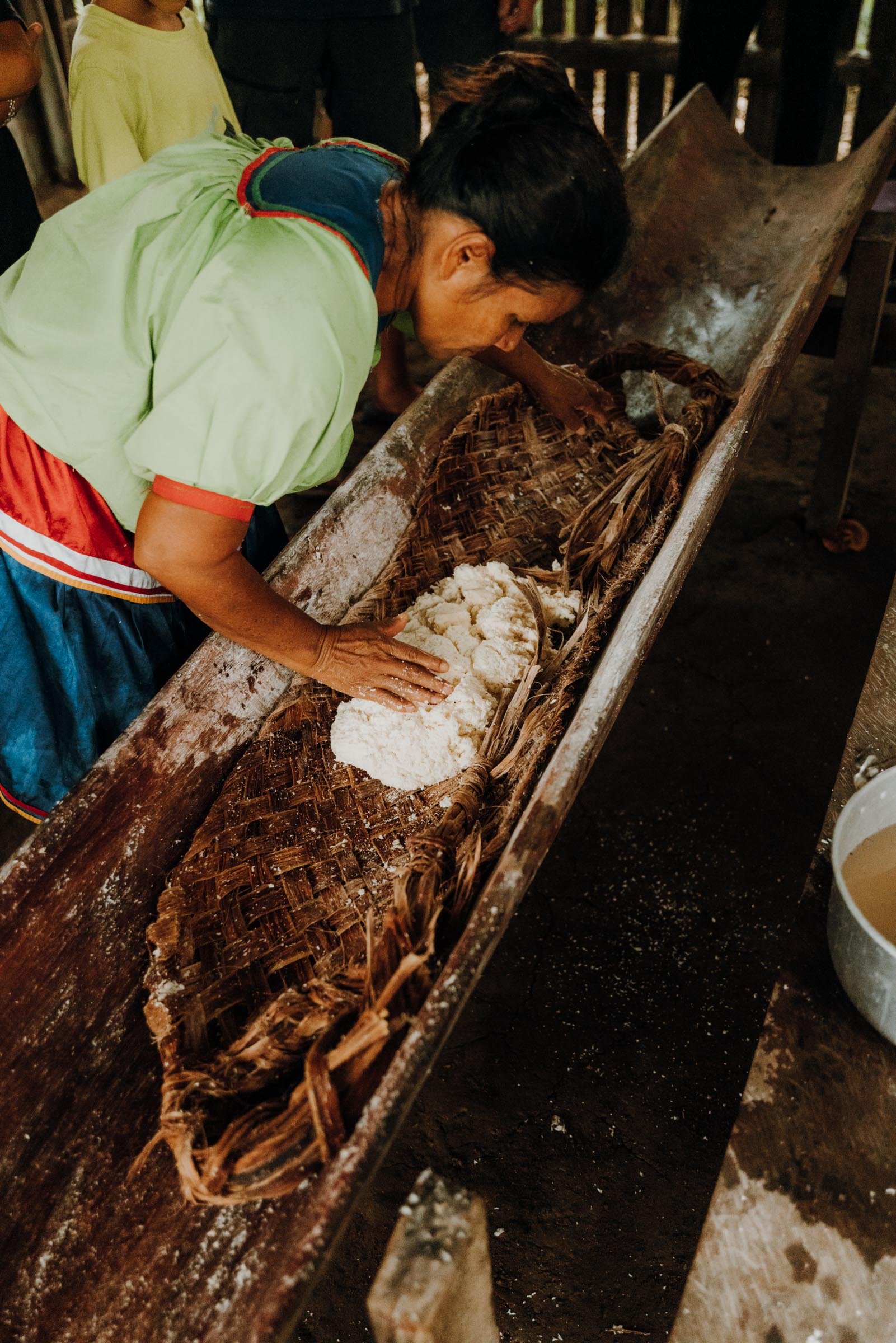 Siona Tribe's Yucca Bread Making in Cuyabeno