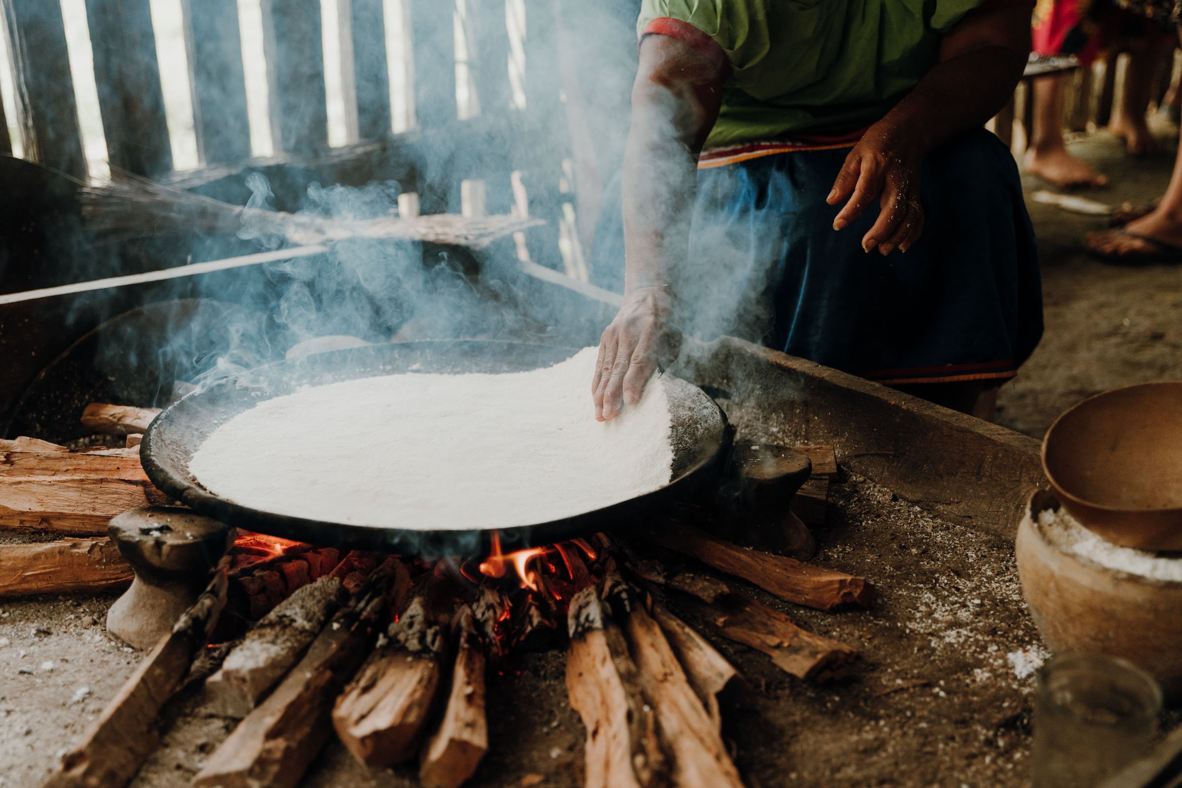 Siona Tribe's Yucca Bread Making in Cuyabeno