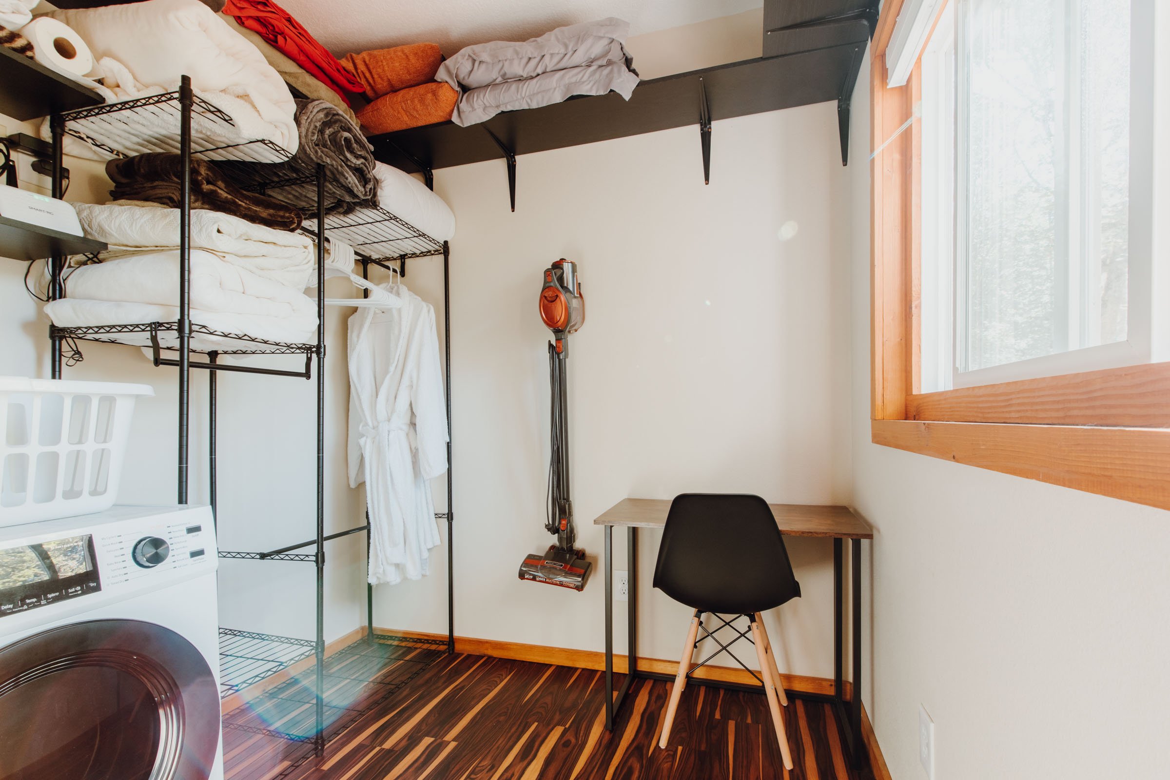 Shipping Container Home Laundry and Office