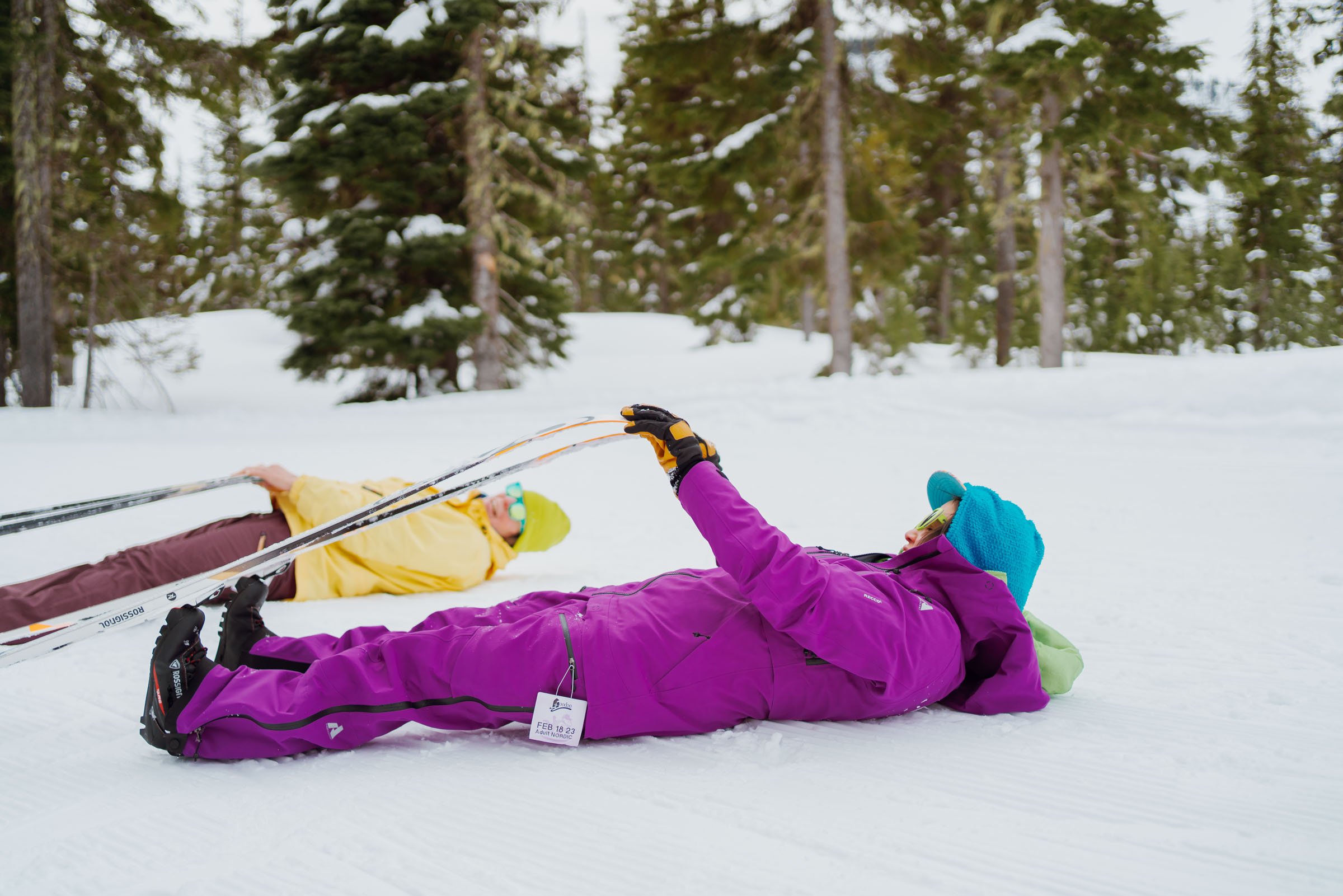Learning to Nordic Ski at the AdventurUs Women's Retreat