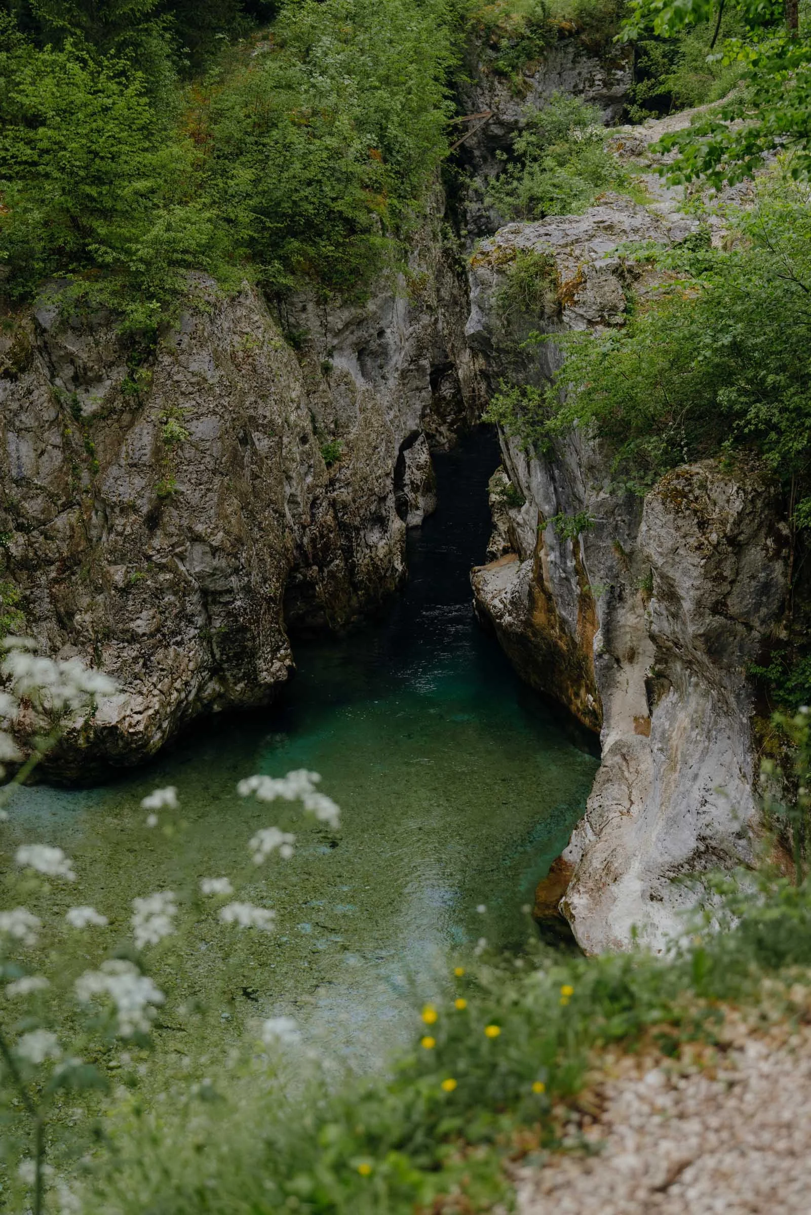 Canyon in the Soca Valley, Alpe Adria Trail, Slovenia