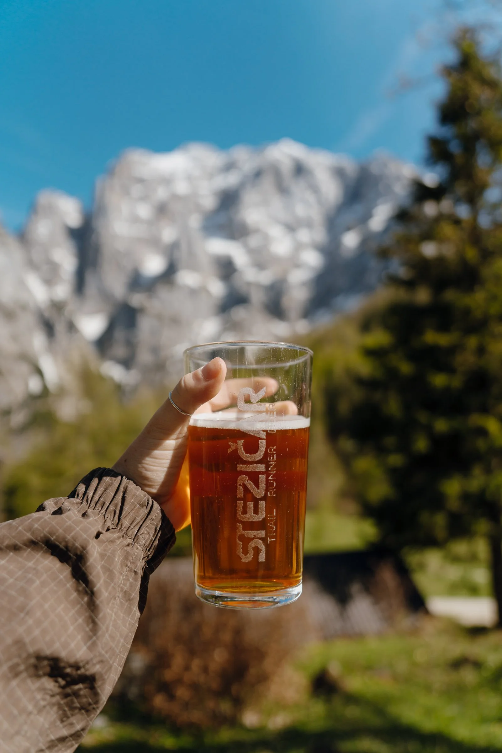 Mountain Hut Beer, Alpe Adria Trail, Slovenia