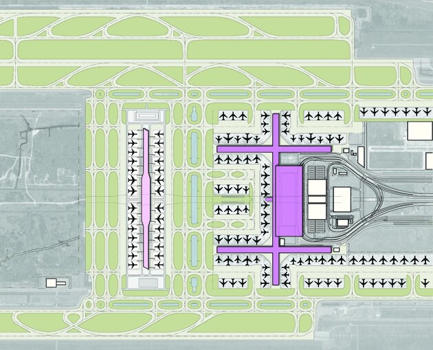 Site plan of the proposed Satellite Concourse at BKK