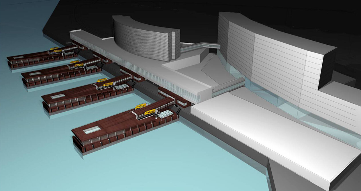 3D model of the HKIA SkyPier Ferry Terminal
