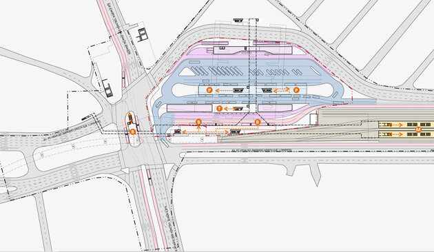 Site plan of one of the CETRAMs