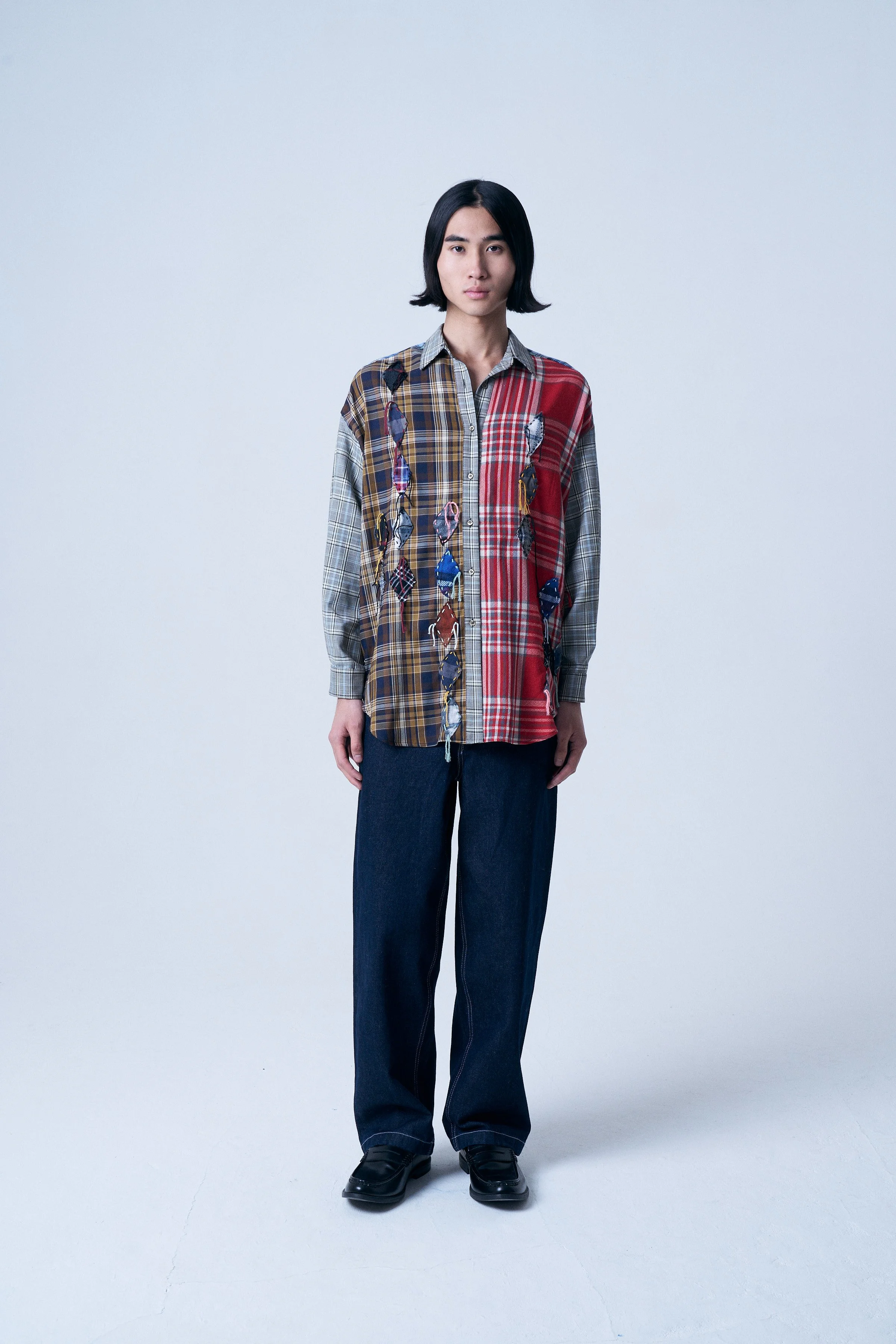 LOUIS patchwork shirt