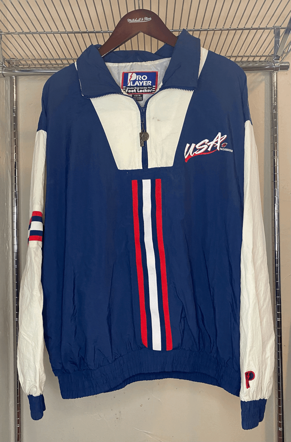 パリオリンピック USA バスケットボール ジャージ 上下セット 1995 USA Olympics Basketball Windbreaker — Alley Cat Vintage