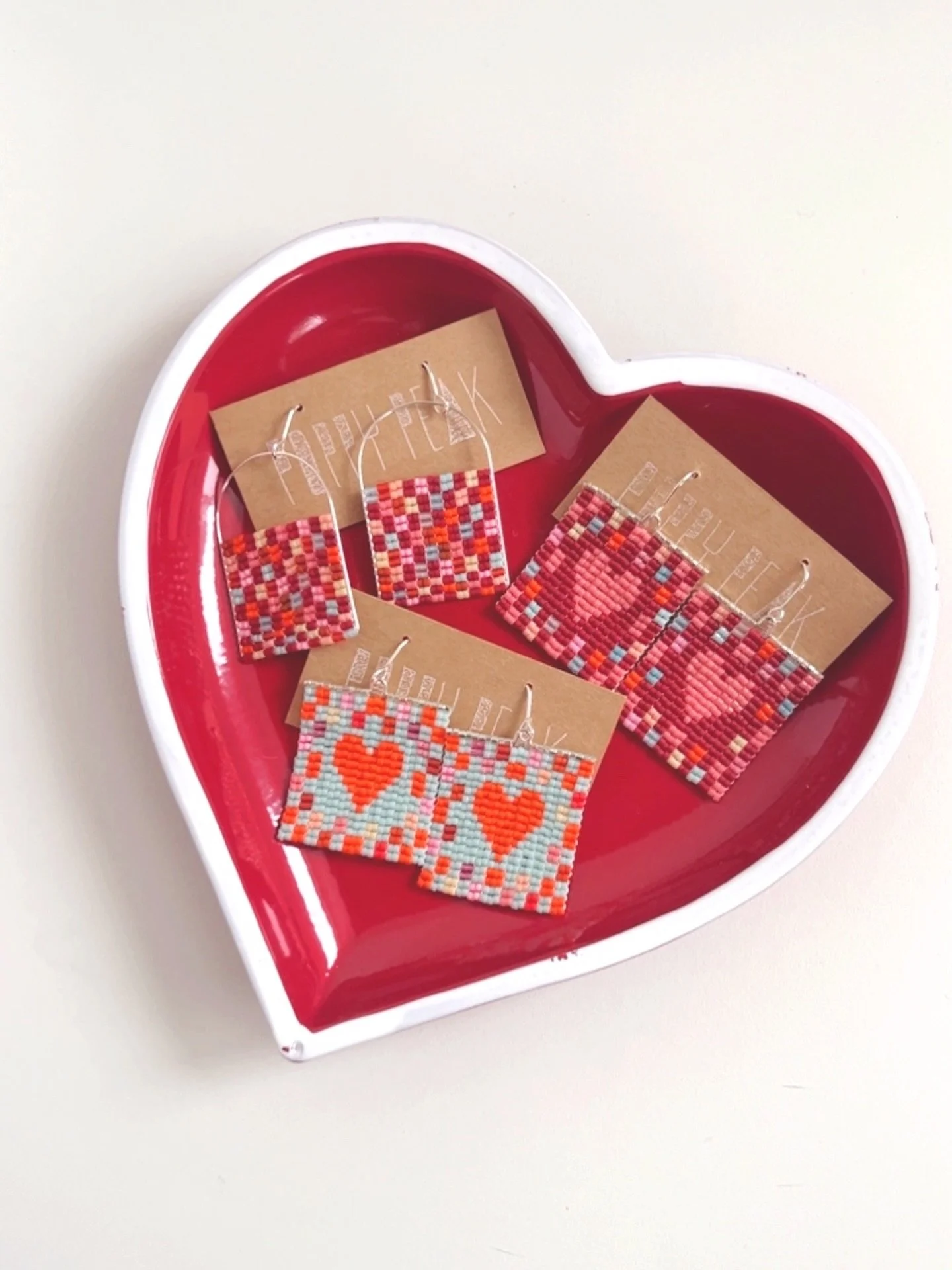 Will you all be my Valentine? 💘 Kissin&rsquo; your foreheads through the screen&mdash;thanks for your orders so far. These three cuties are currently available and ready-to-ship, otherwise the whole love collection is available made-to-order! xoxo

