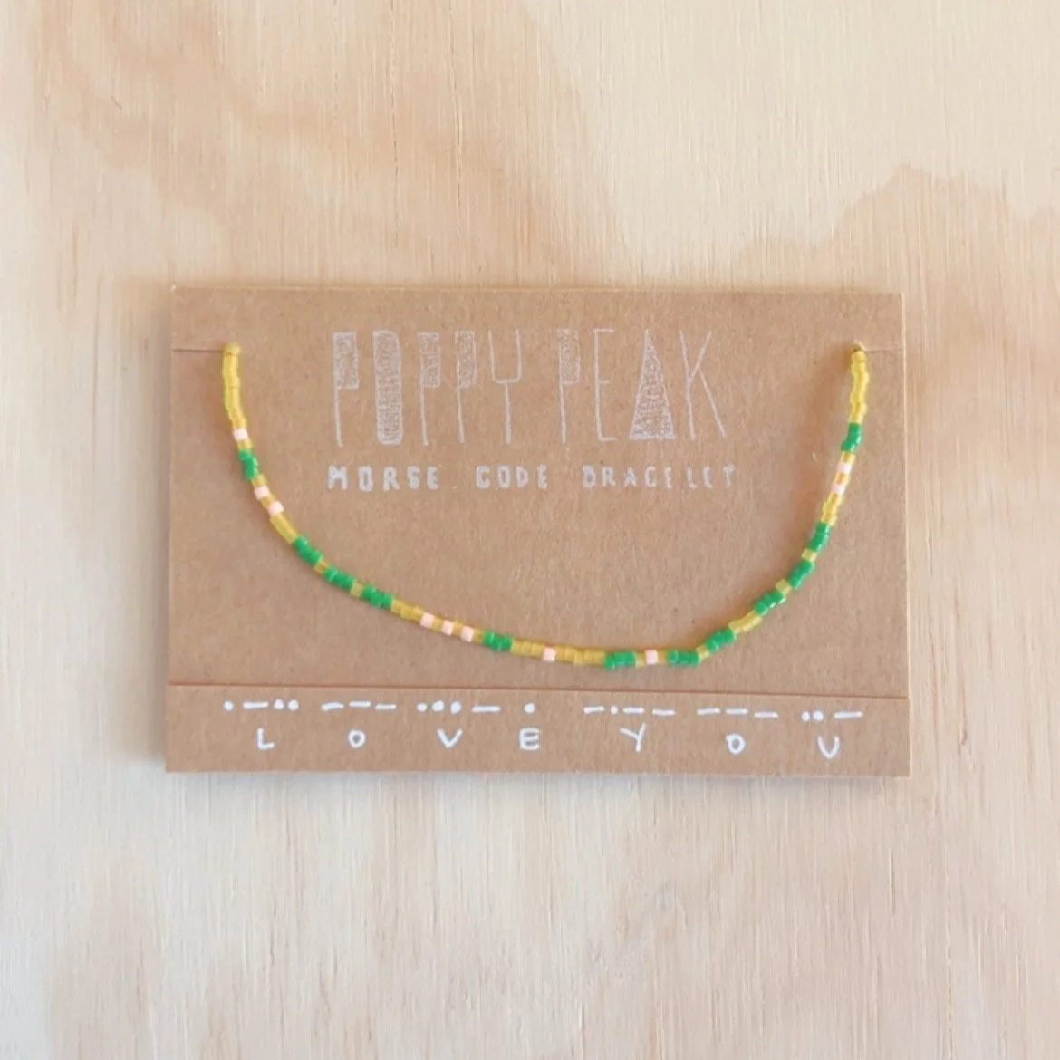 Morse Code Bracelet – LOVE YOU #5