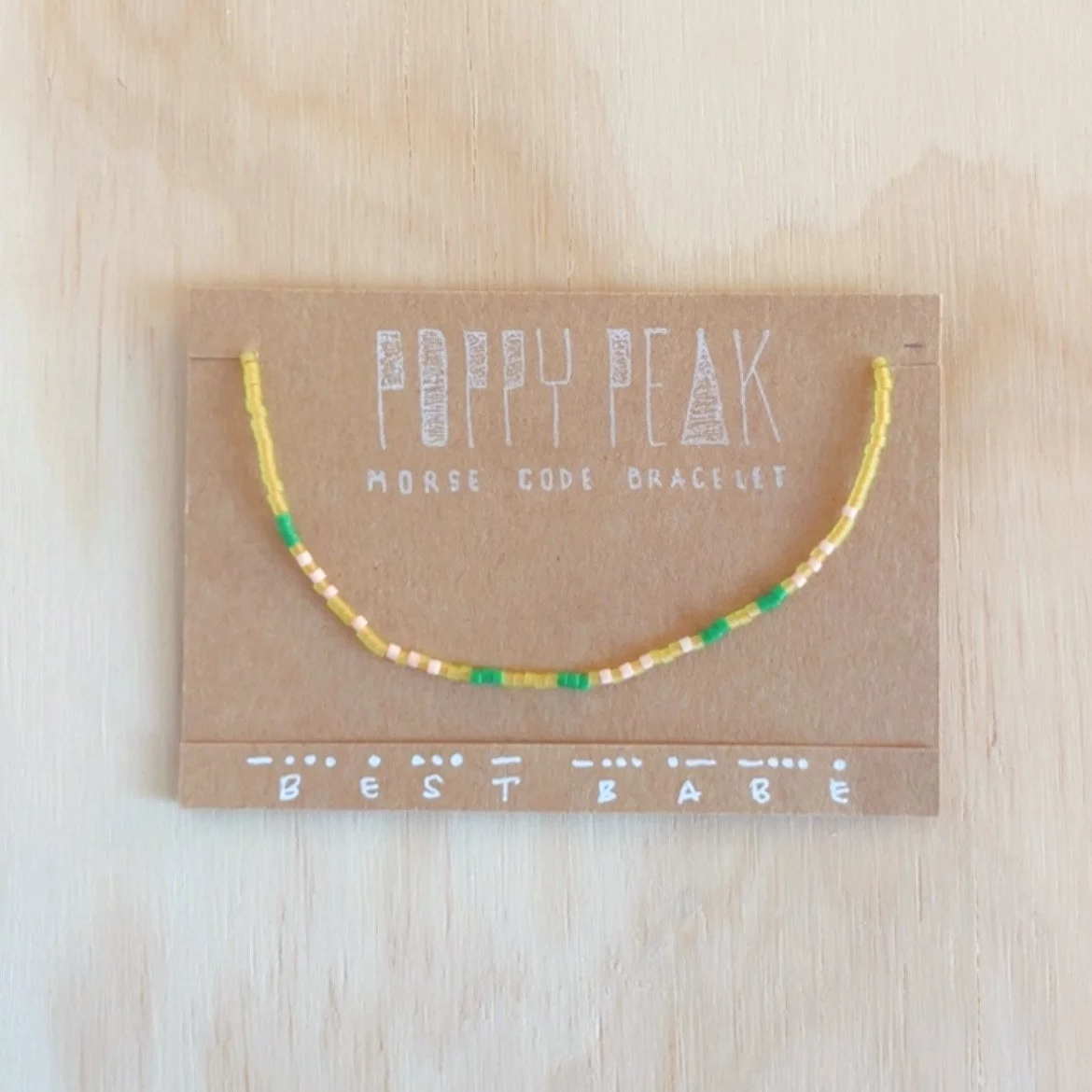 Morse Code Bracelet – BEST BABE #2