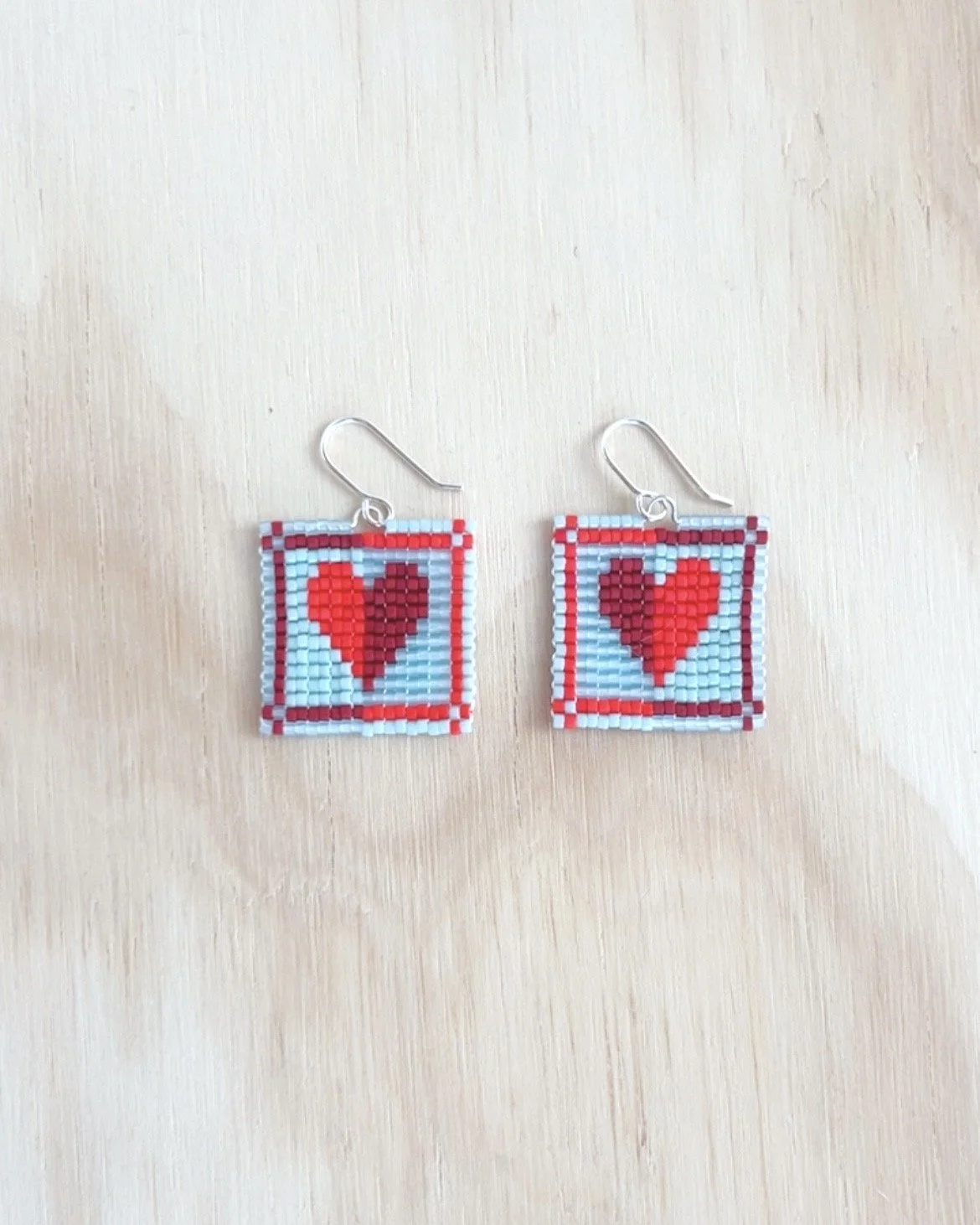 MADE-TO-ORDER – Love Squares – Red/Maroon