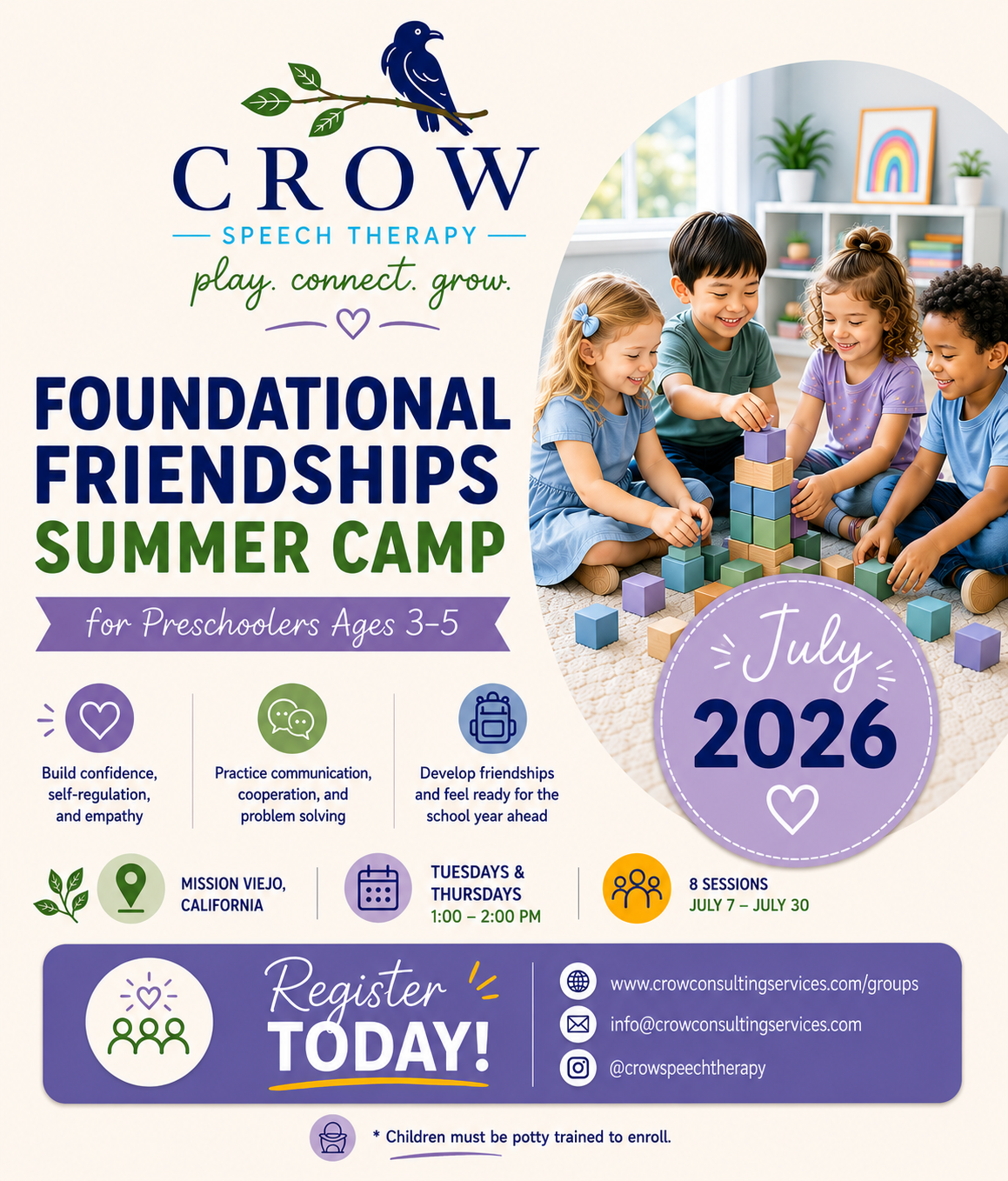 Crow Speech Therapy 2026 Social Camp.png