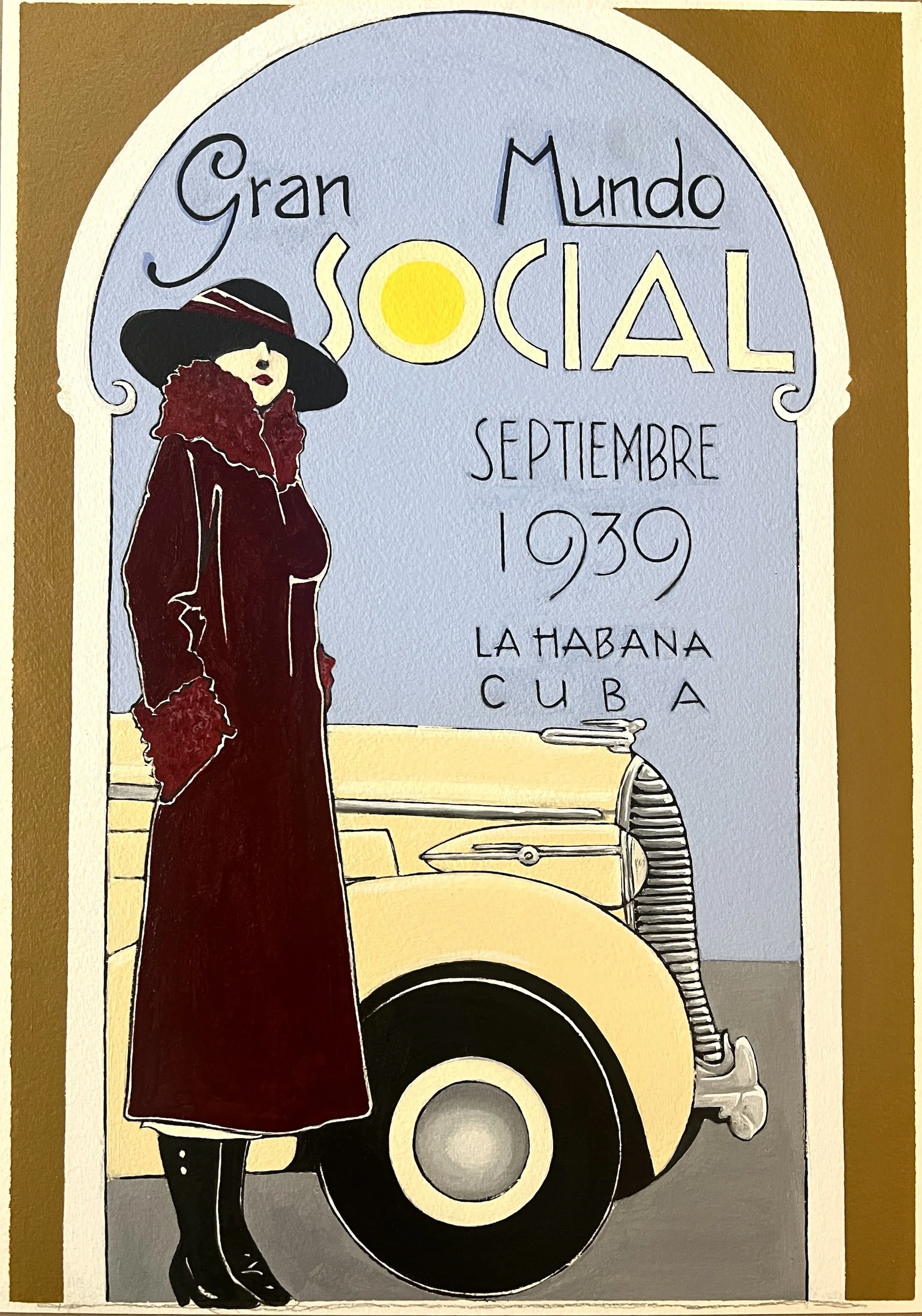 Gran Mundo SOCIAL |  oil on paper |  11.5 x 16.5 in 