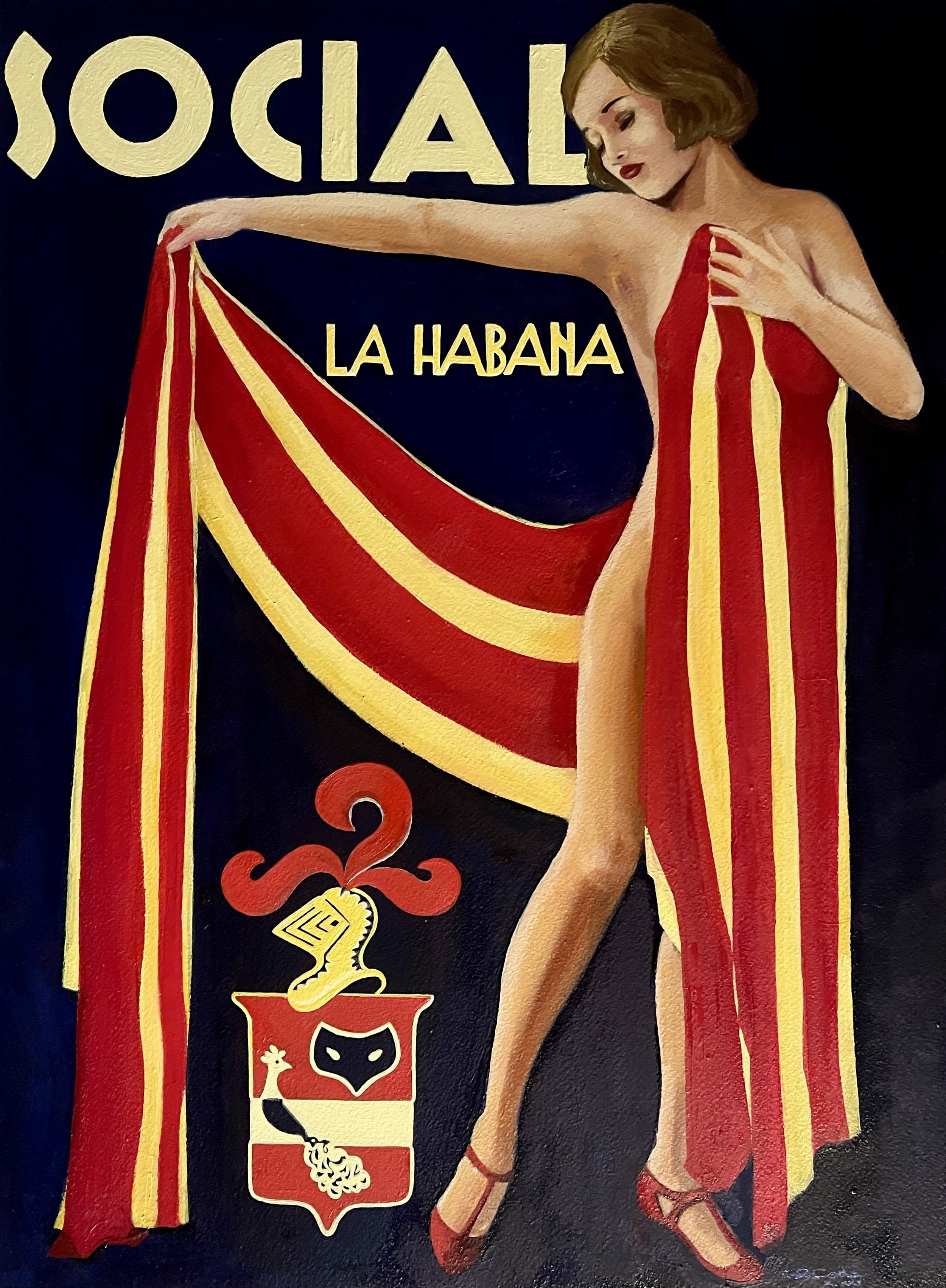 Catalana en La Habana |  oil on paper  | 18  x 24 in