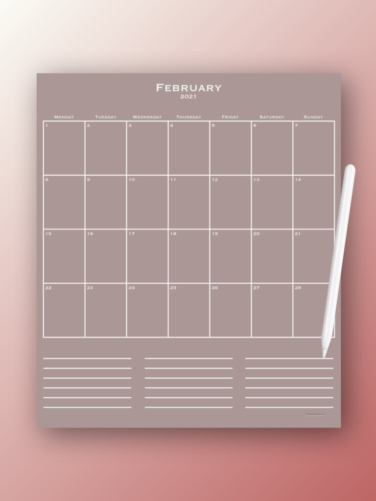 February 2021 Digital Planner