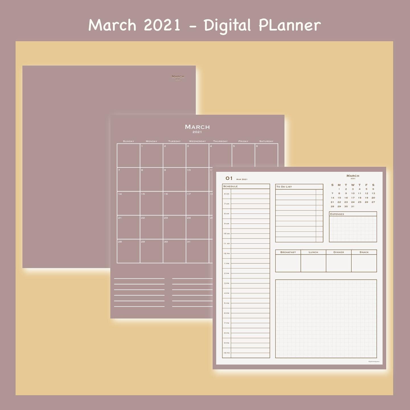 March 2021 Digital Planner is Free to download. Link in my Bio.

If you are new to digital planning or wanted to try digital planning, I have a simple planner for you to start on. This  March 2021 template (daily planner with hyperlink) is Free to do
