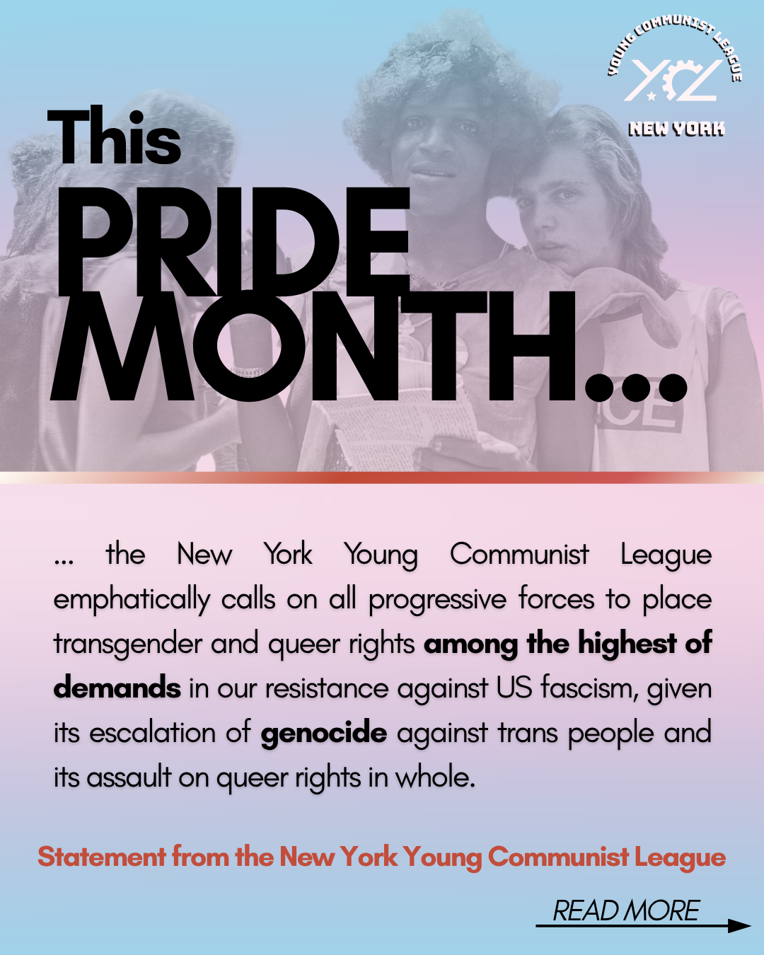 Pride Month Statement from the NY Young Communist League