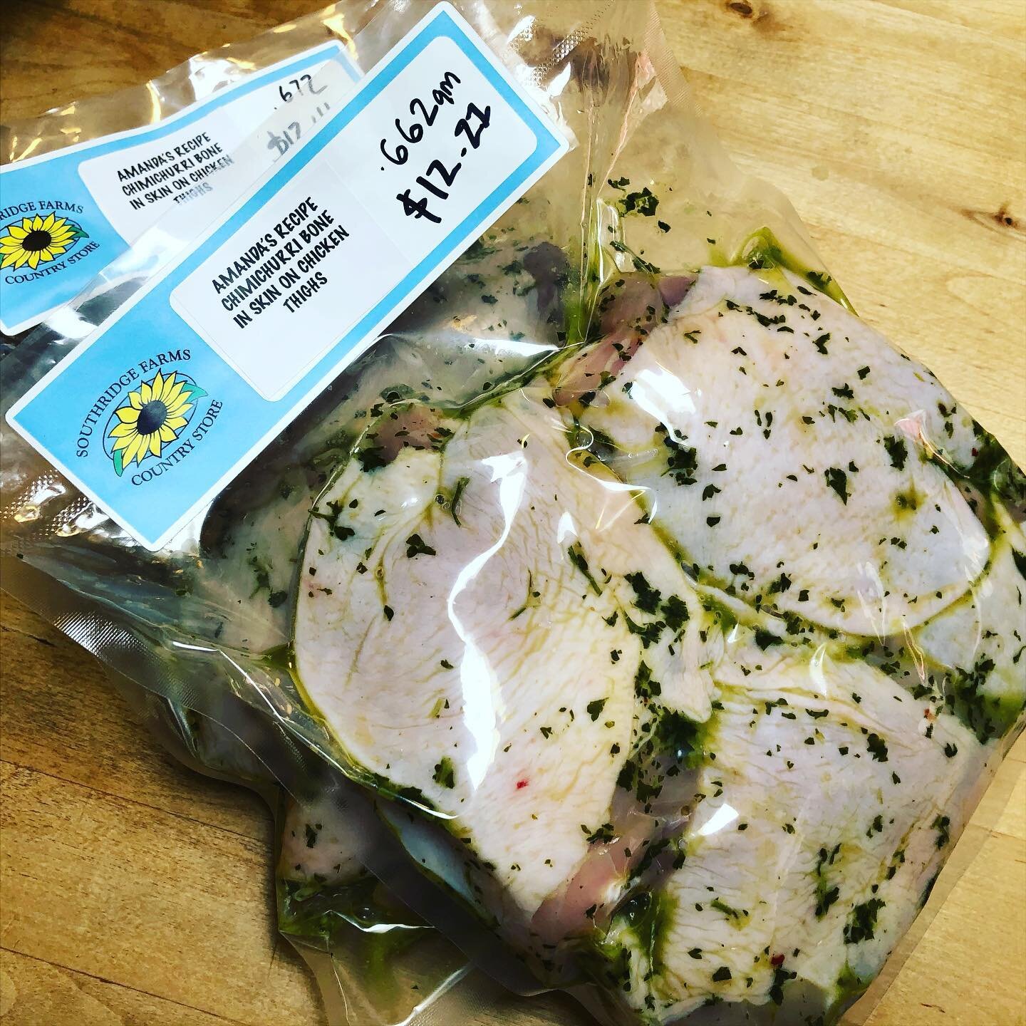 #chimichurri #chicken #tworivers #bbq #springday #readytogo #local #countrystore.  Just packaged these up today.  Feels like the perfect weather for a bbq right?!?! #happysaturday