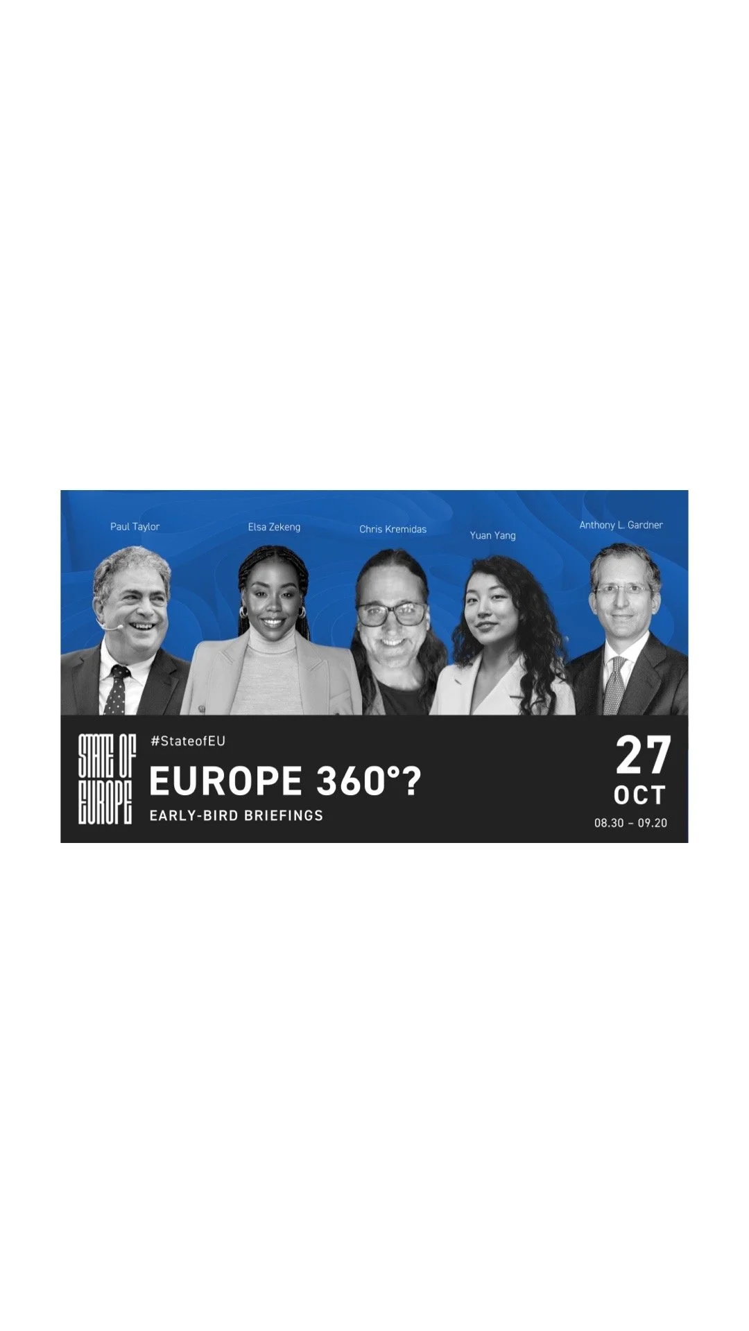 State of Europe Event, Oct 2022: Leading the discussion on Africa - Europe partnerships