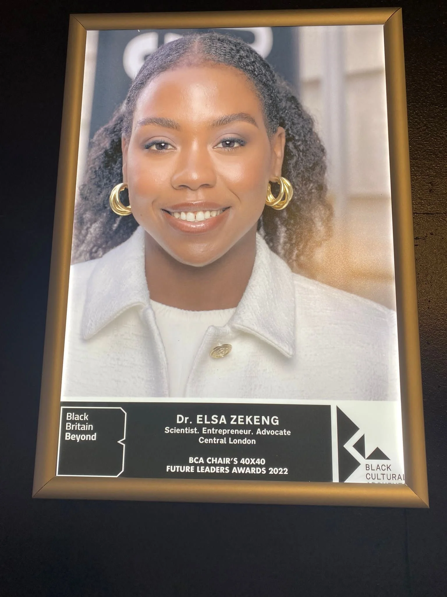 40 X 40 Future Leader's Award at the British Cultural Archives Oct 2022