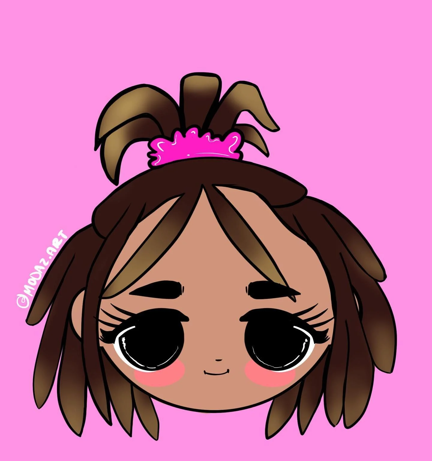 2 hair looks on a longtime friend 💜🌼❤️💕💖