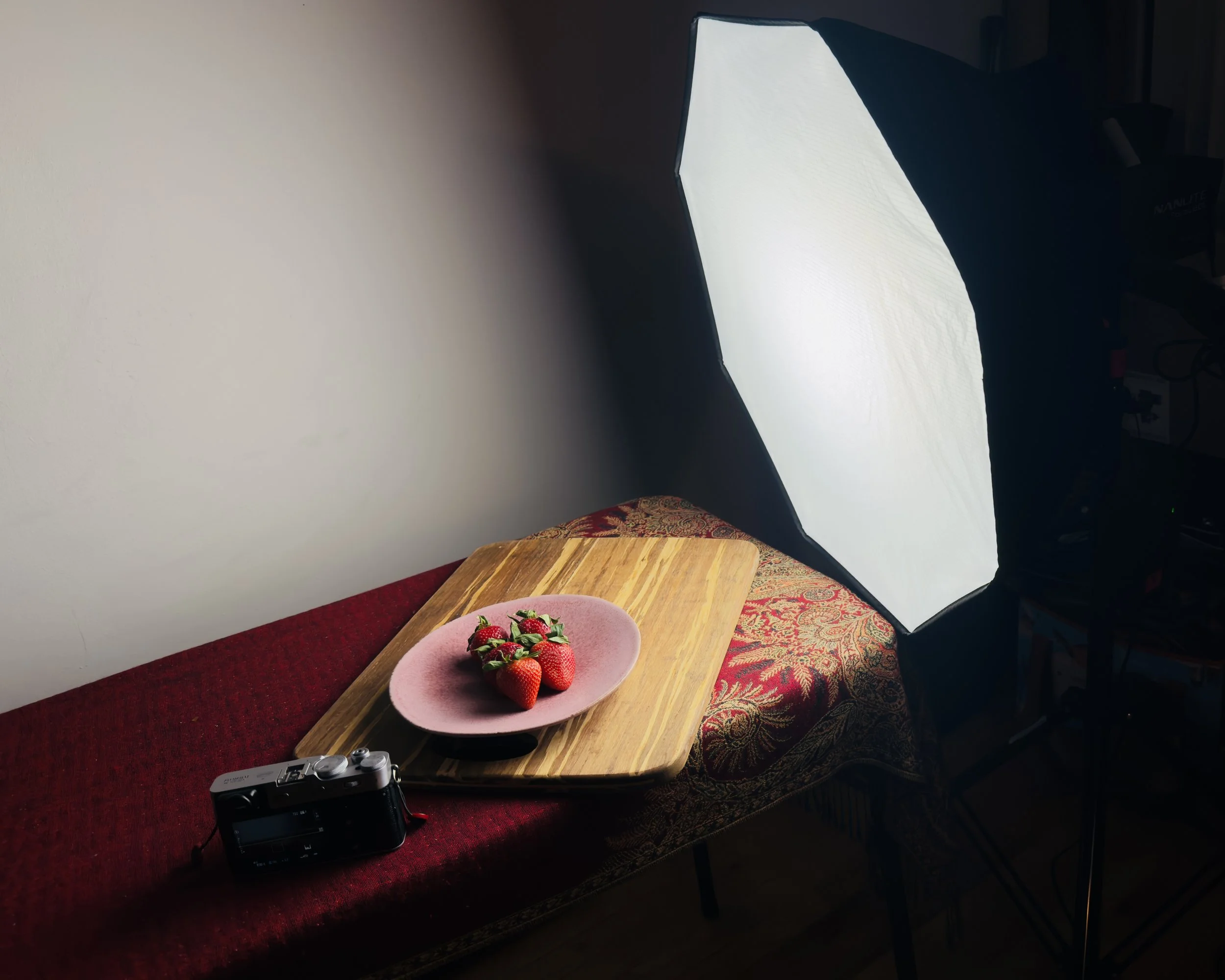 Lighting setup for food photography