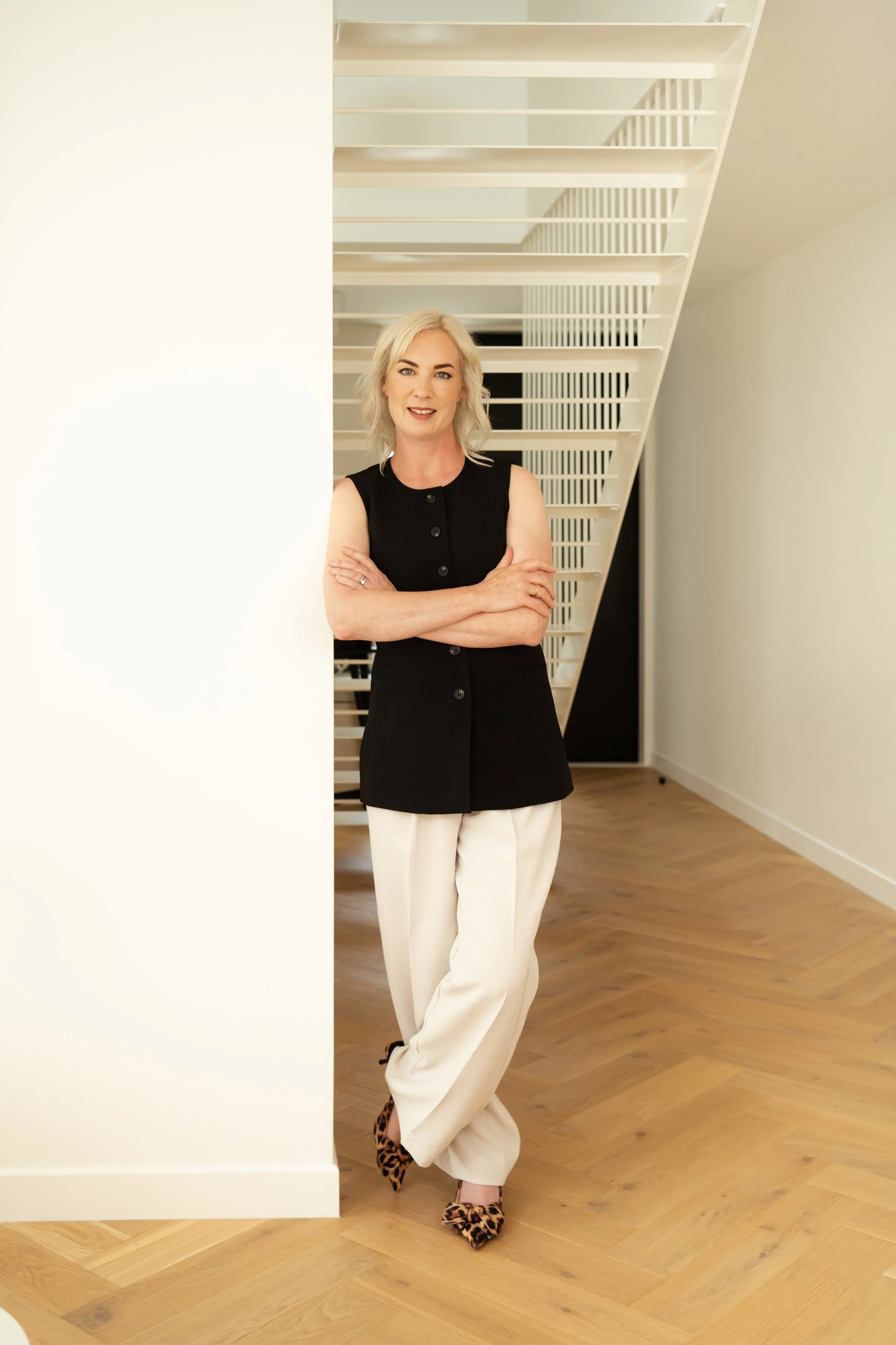 Wellington workplace headshot for company leadership profile.