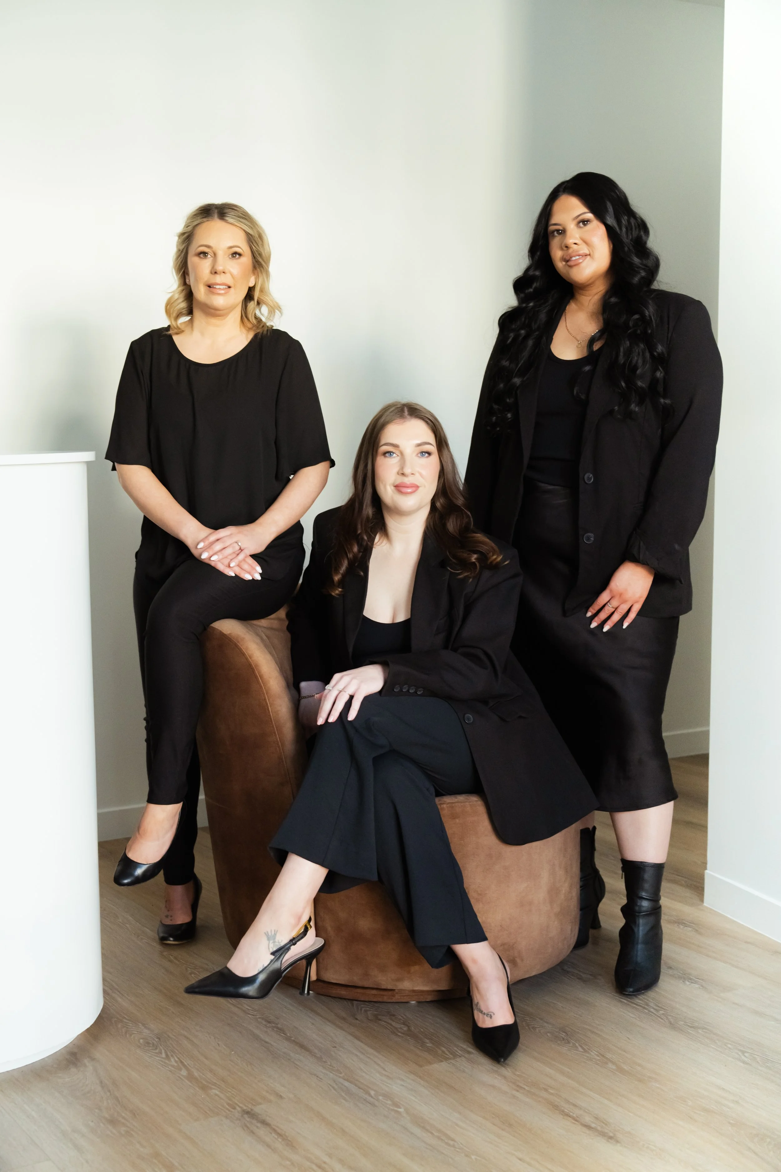 Corporate headshot session in Wellington interior setting.