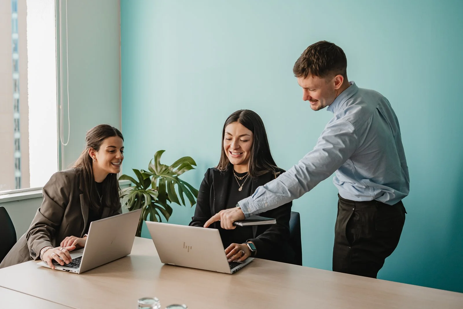 Corporate leadership photography in Wellington modern office setting.