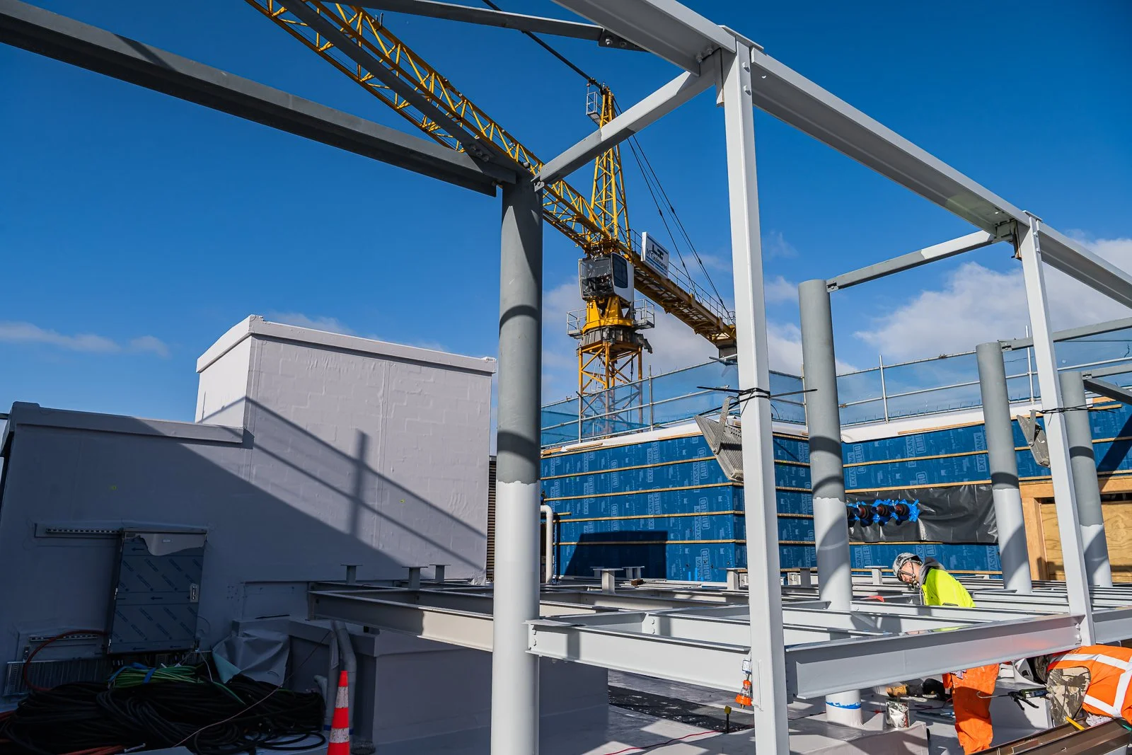 Professional construction photography for Wellington commercial build.