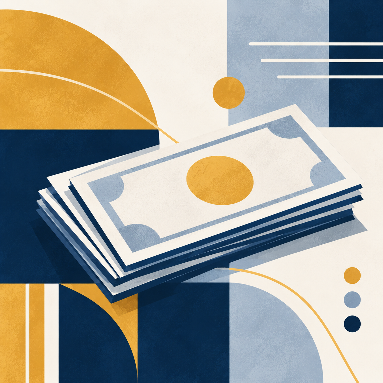 Abstract money illustration