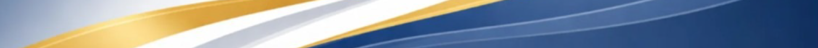 A close-up view of a gradient blue background with a yellow arc at the top.