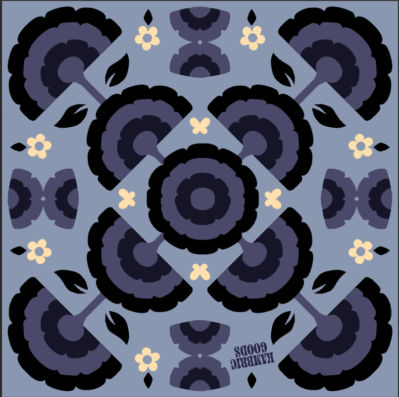 Twilight Blue Silk Scarf