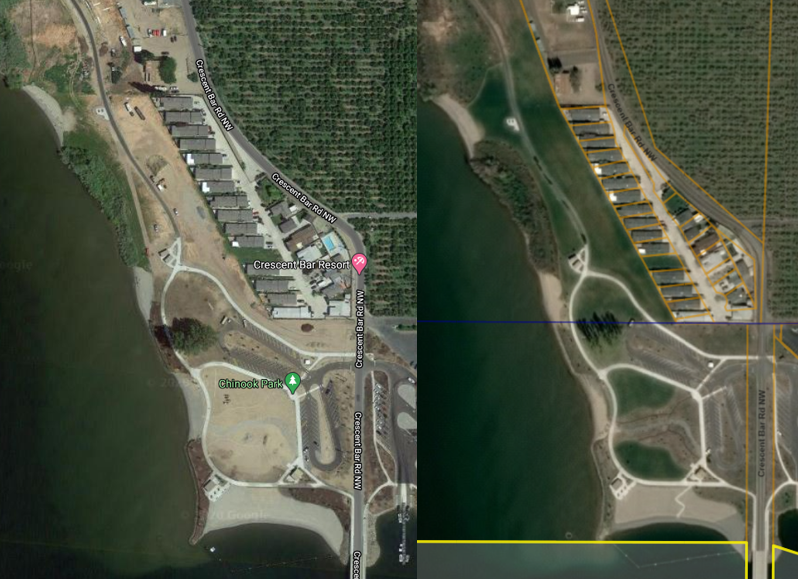 Chinook Park before and after