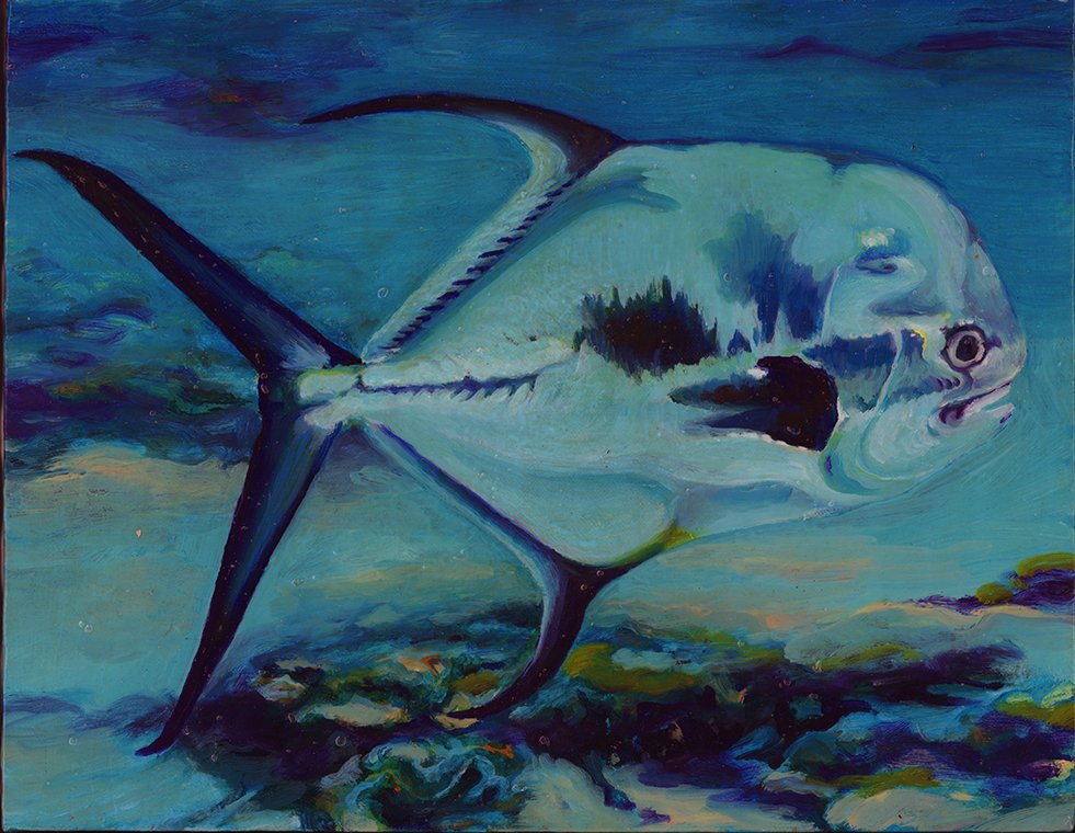 Permit, 9" x 12" oil on canvas, $400