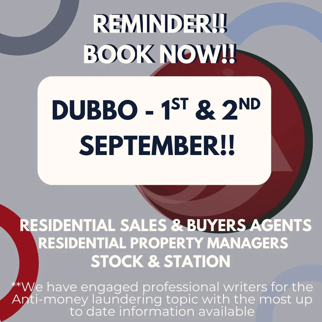 REMINDER!! 
We are under a week away from our Face-to-Face CPD training in DUBBO!!
Head to the link in our bio to secure your spot today!