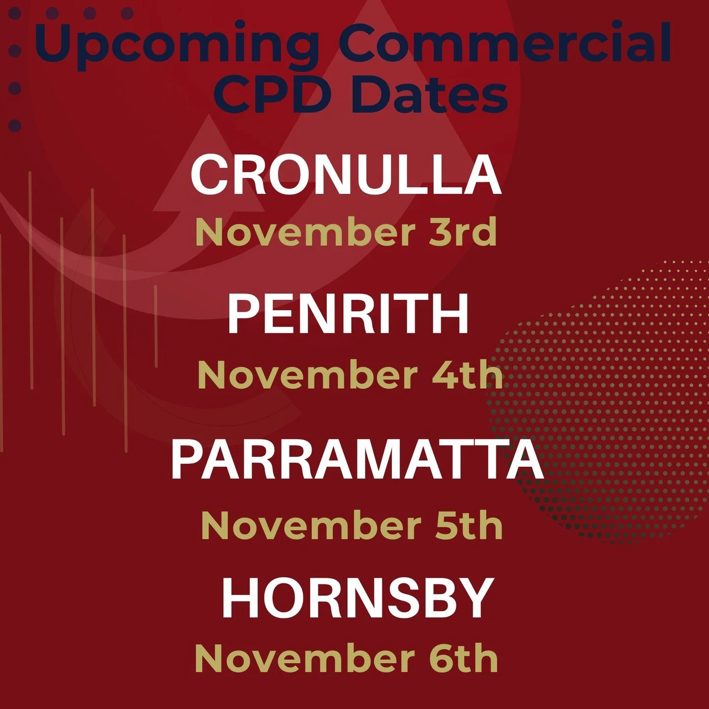 Book your Commercial CPD today!
Head to the link in our bio to secure your spot!