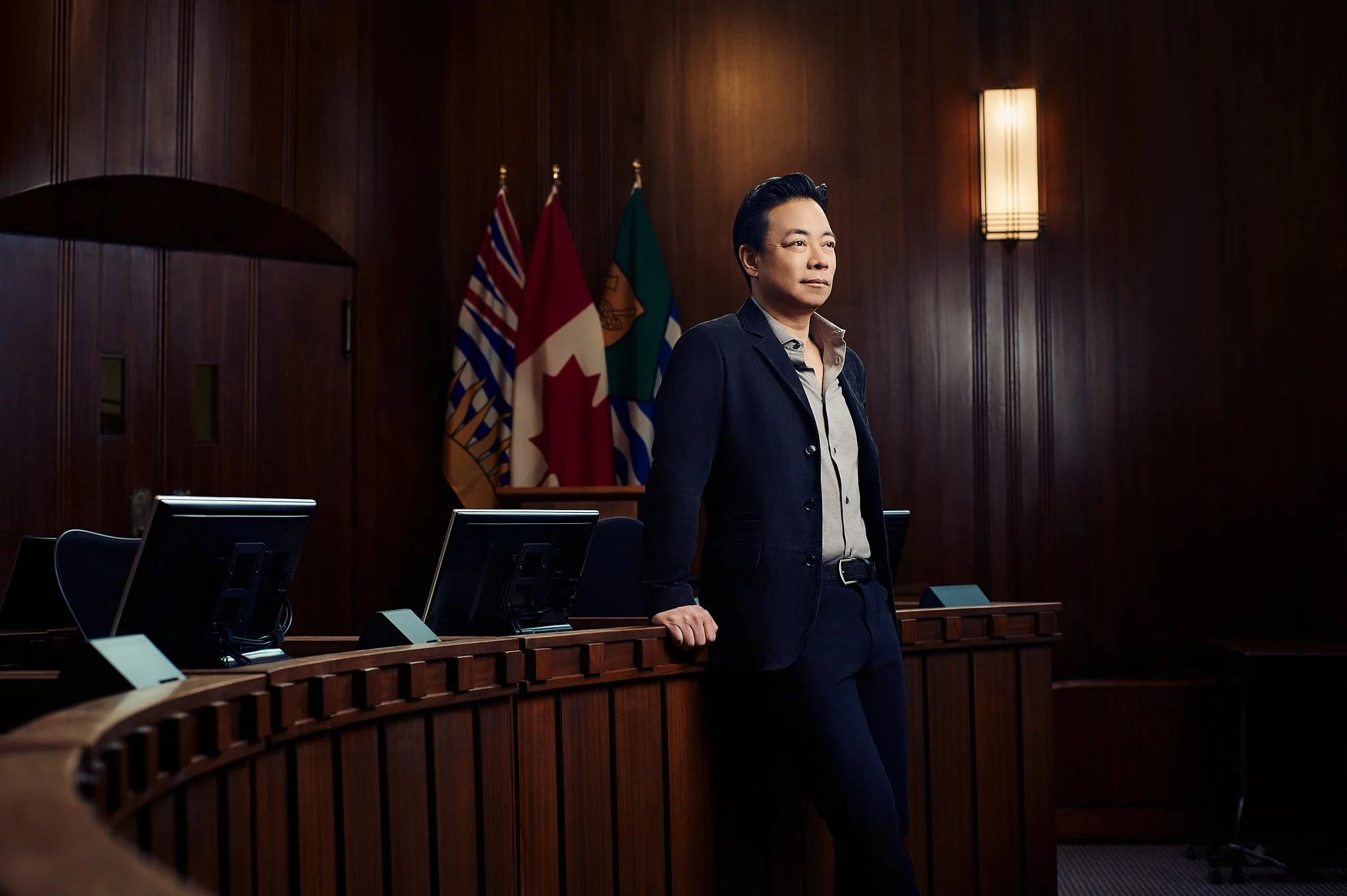 Vancouver Headshot Photographer, Vancouver Portrait Photographer, Vancouver Editorial Photographer, Vancouver Gallery Photographer, Vancouver Celebrity Photographer, Ken Sim, Vancouver Mayor, Elinchrom