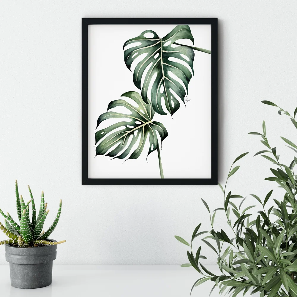 Botanical Monstera Deliciosa  Petals by Priya