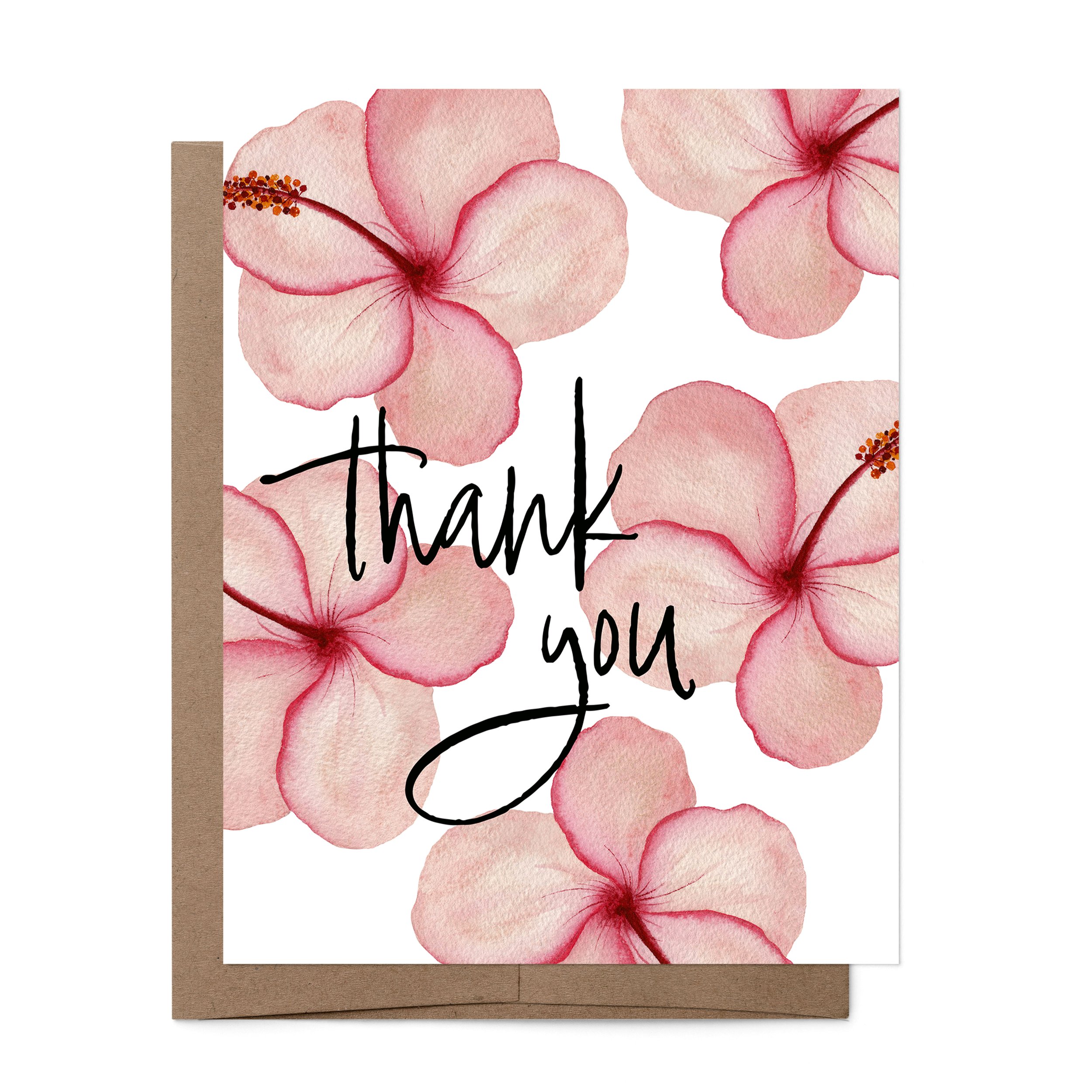 A2 Watercolor Hibiscus Thank You Card.jpg