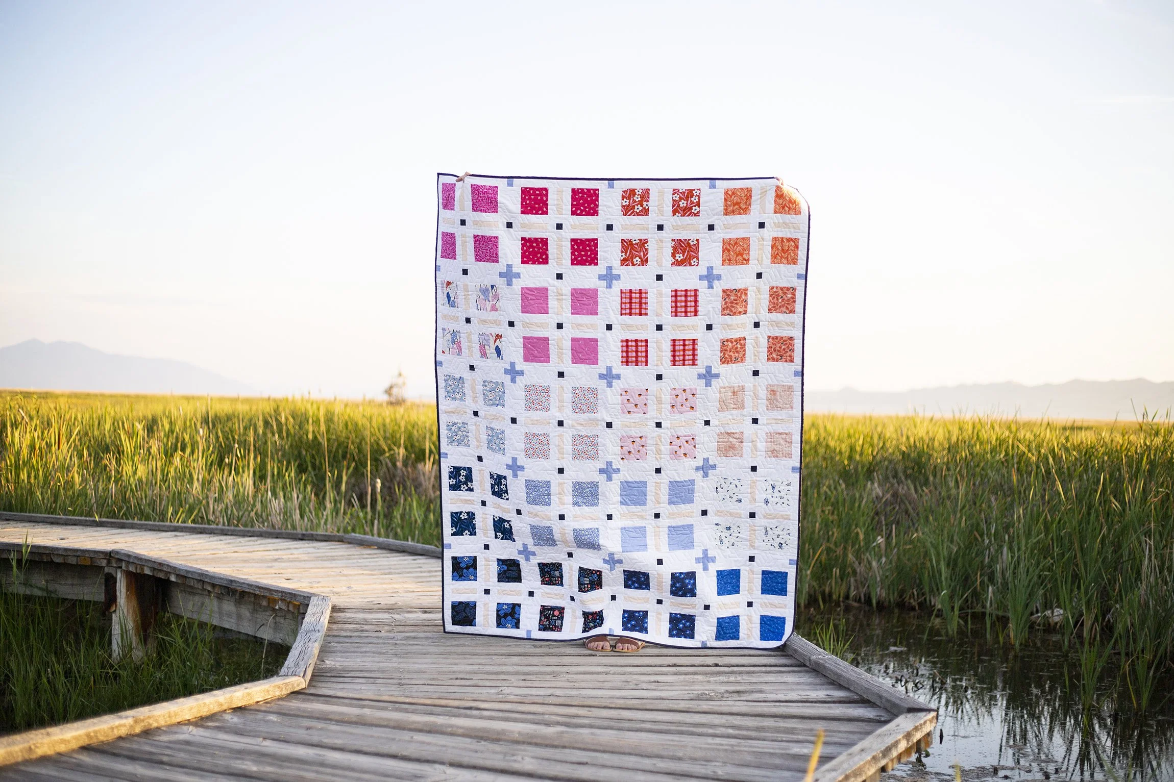 Plaid Plus Quilt Pattern - Digital PDF download