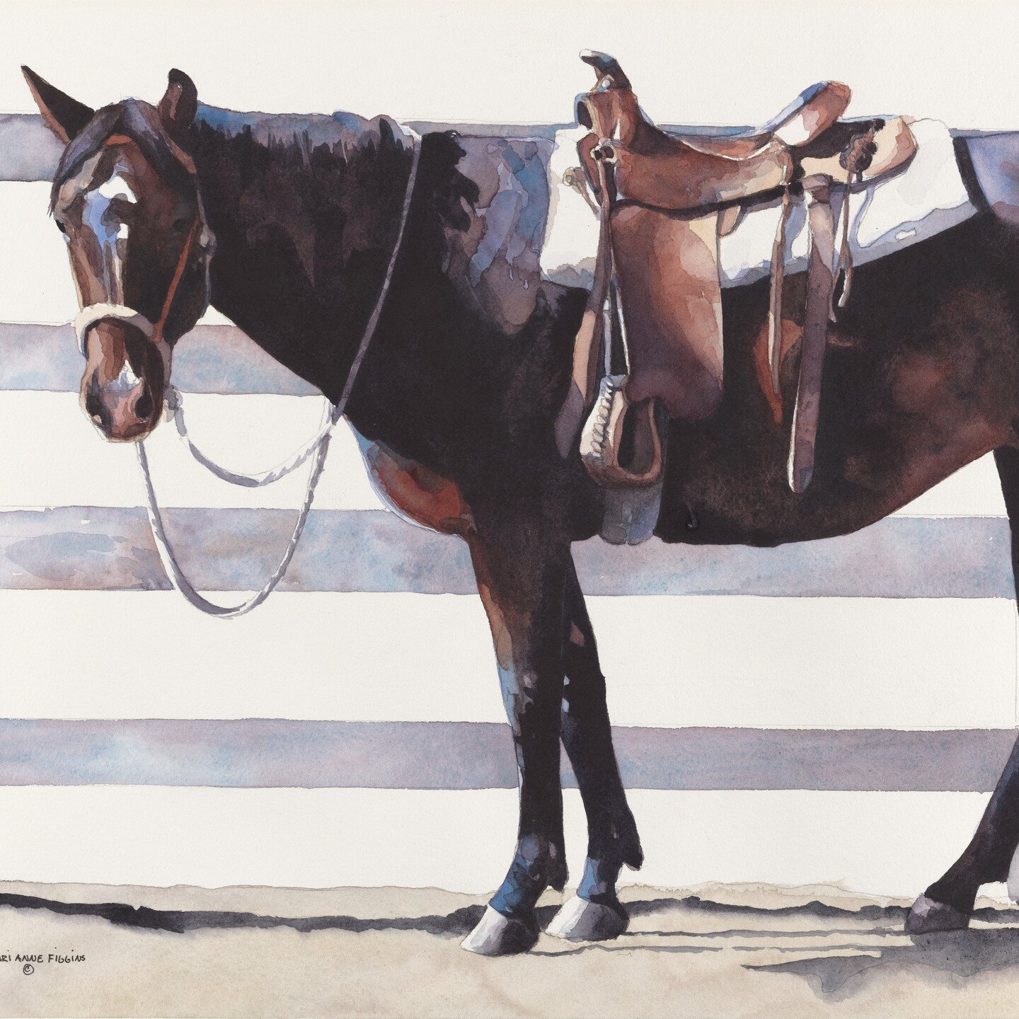 My horse &quot;Quest&quot;.... she was the best #horse. This piece hangs in my livingroom. ❤️🐴
.
.
.
.
.
#watercolor #watercolorpainting #watercolorart #watercolorartist #watercolorillustration #watercolorillustration #watercolors #watercolorpaint #
