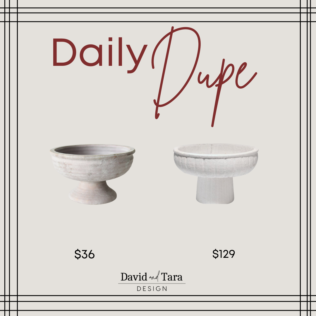 Whitewashed Pedestal Bowl