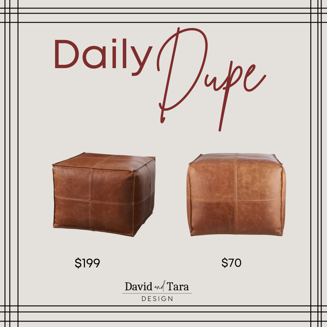 Leather Poufs