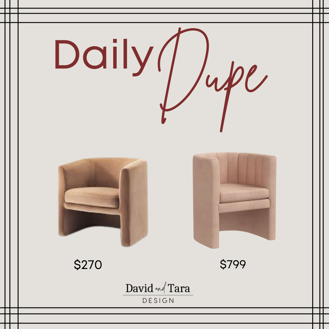 Mid Century Modern Blush Barrel Accent Chairs 