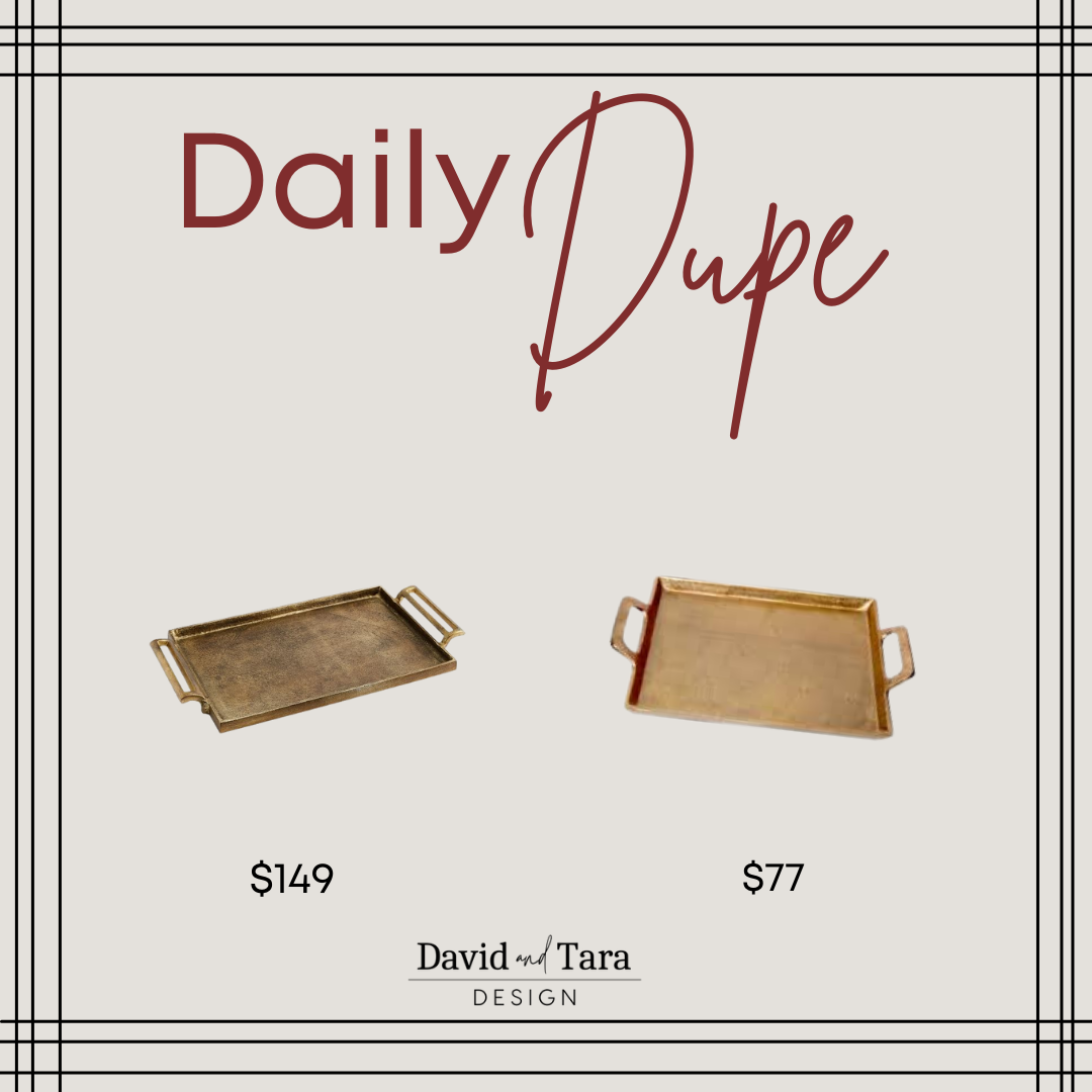 Gold Serving Trays with Handles