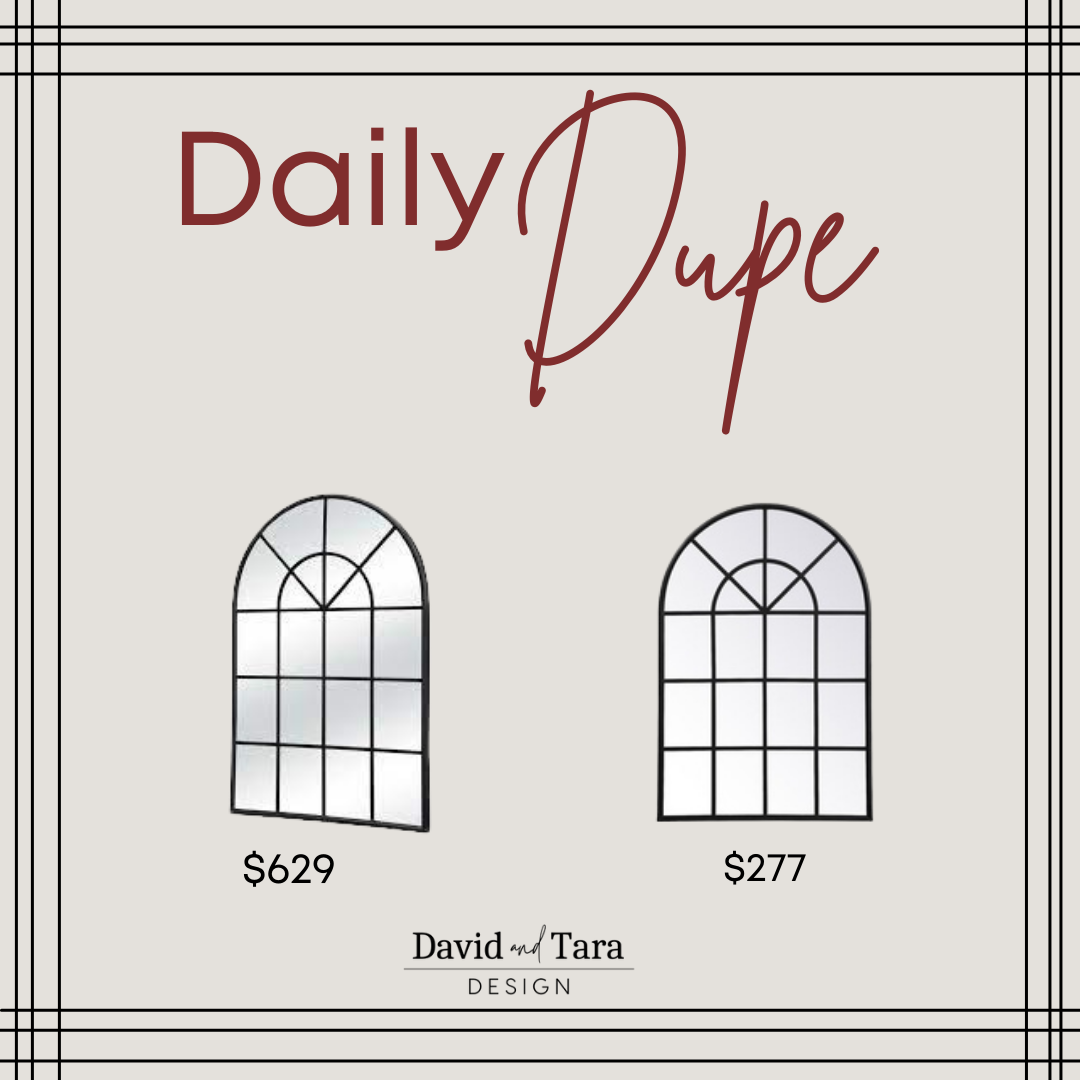 Arched Window Pane Mirrors